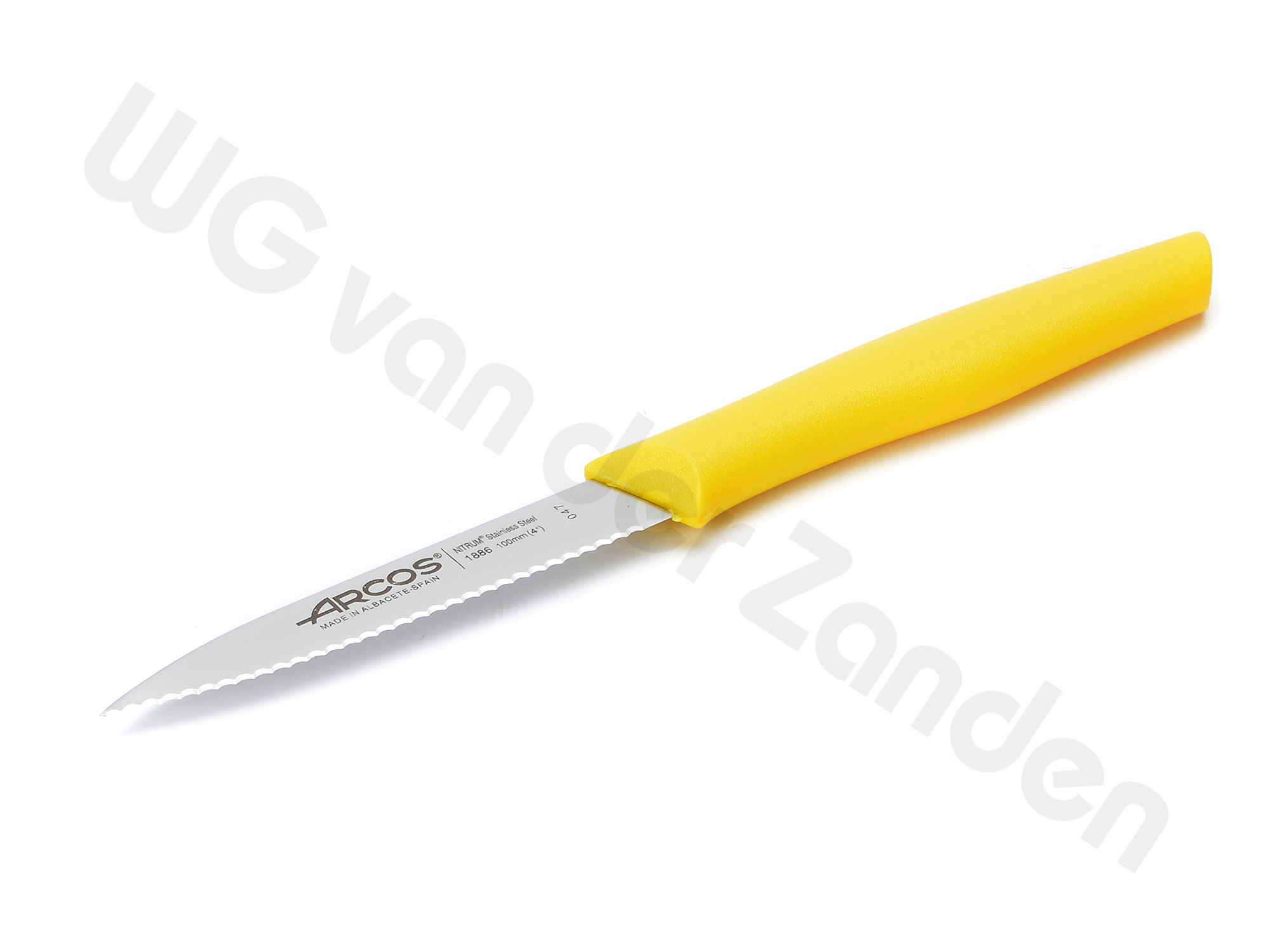 552711 PARING / VEGETABLE KNIFE 10CM YELLOW HANDLE ARCOS