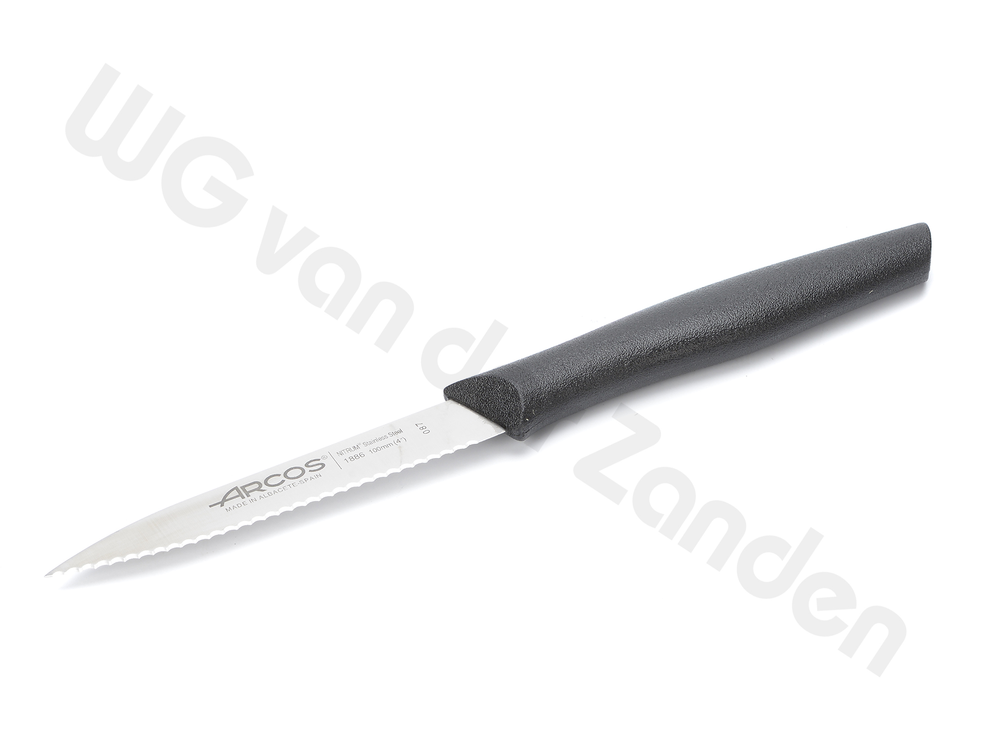 552715 PARING / VEGETABLE KNIFE 10CM BLACK HANDLE ARCOS