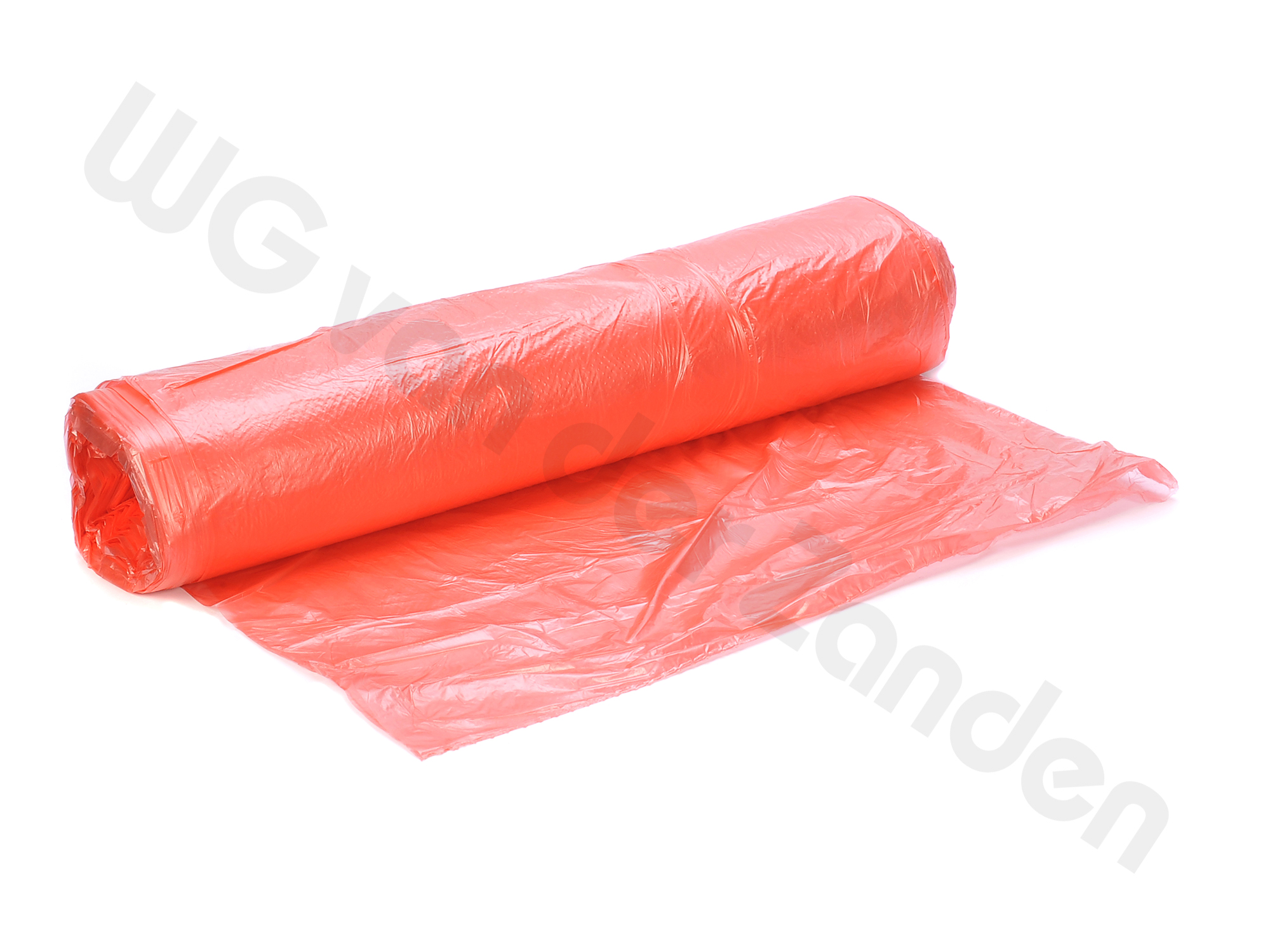 661124 AFVALZAK PEDAAL 45X55CM T10 20 LTR HDPE ROOD