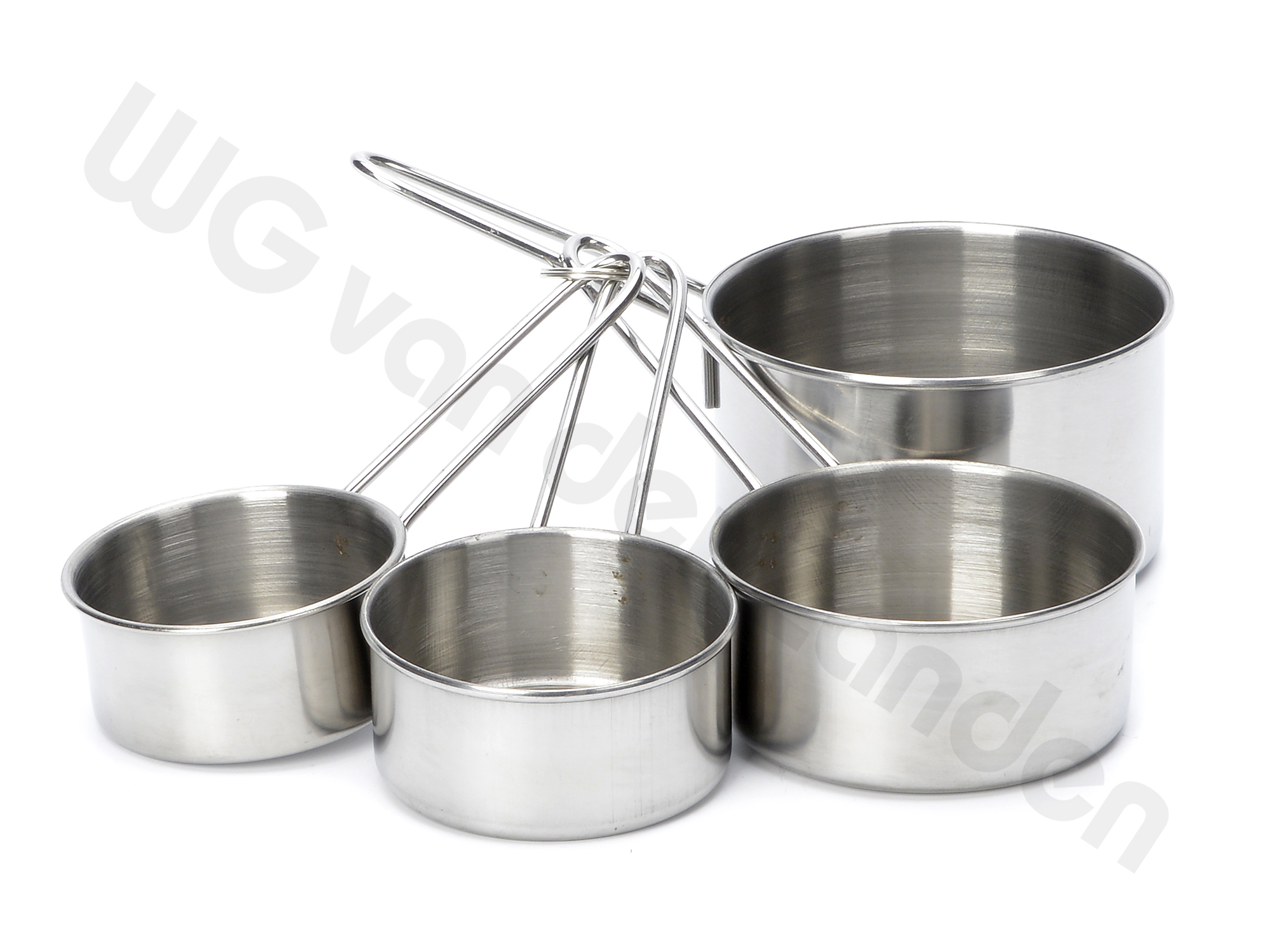 661188 MEASURING CUP SET S/S 4-PCE (6/8/12.5/25CL)