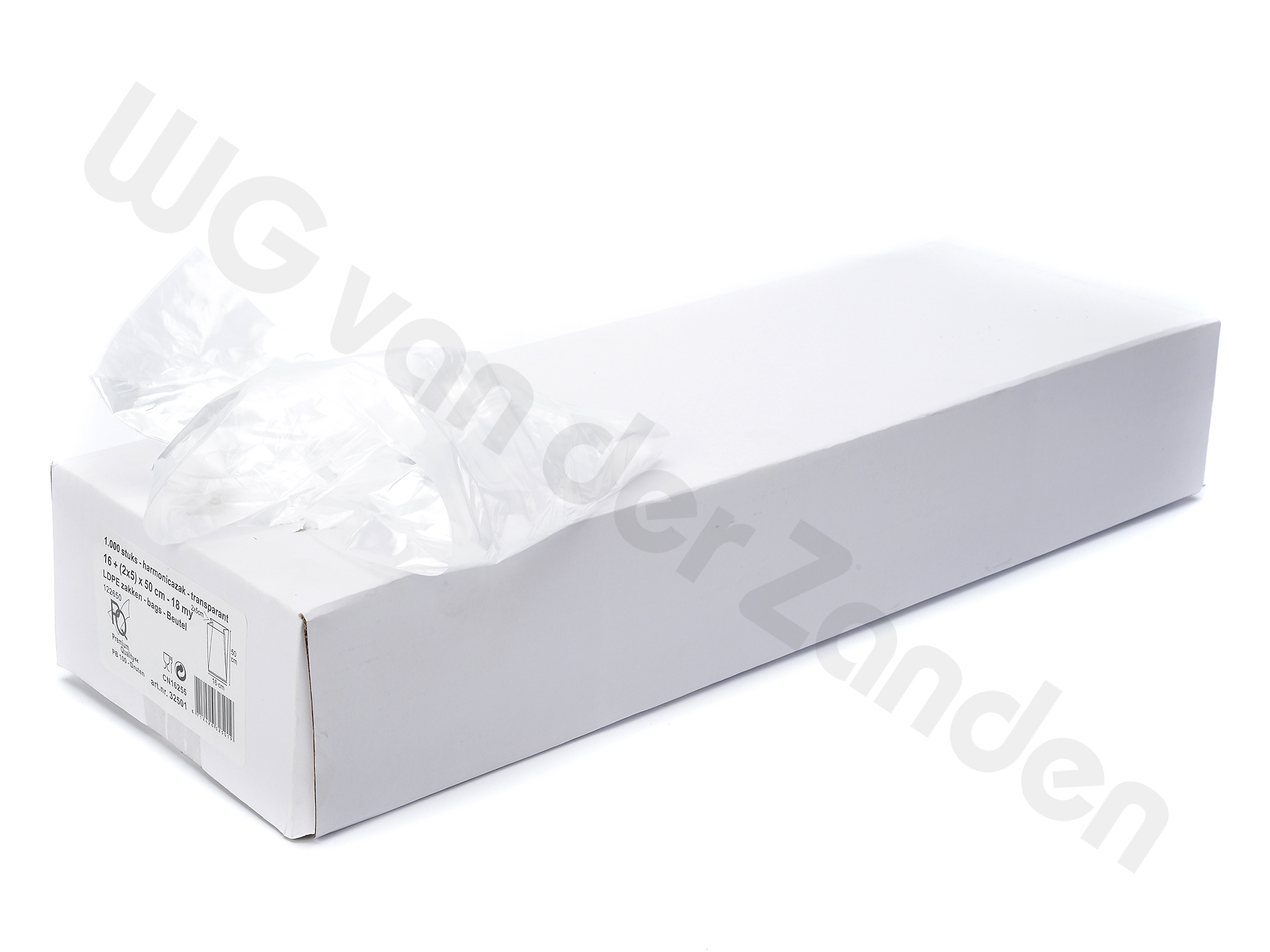 661547 BROODZAKKEN LDPE 18/4X50CM (HEEL BROOD)