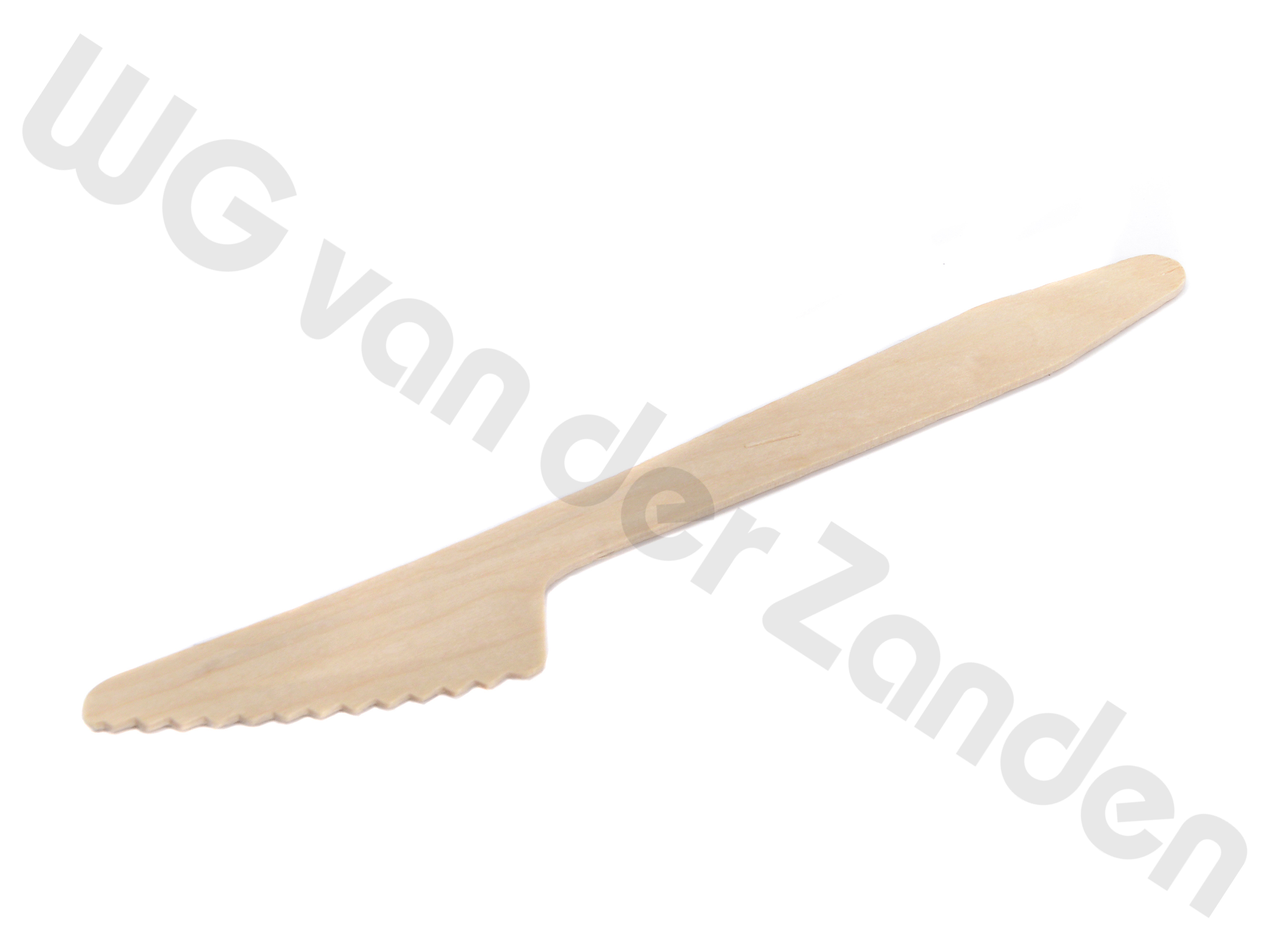 662321 KNIFE DISPOSABLE WOOD 16.5CM