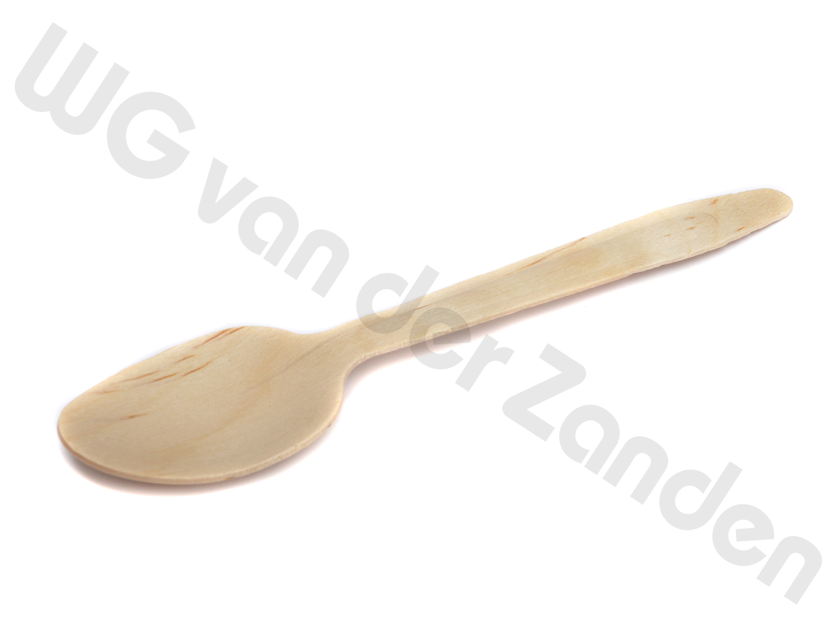 662323 SPOON DISPOSABLE WOOD 16CM