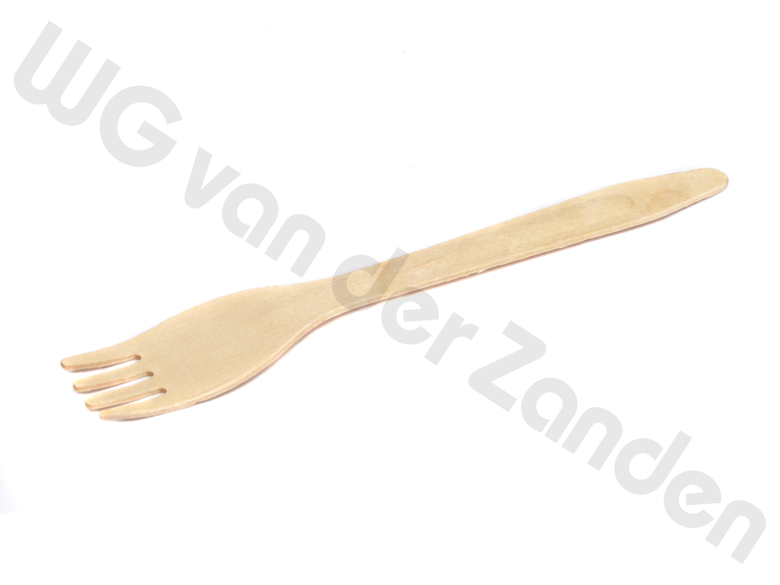 662325 FORK DISPOSABLE WOOD 16CM