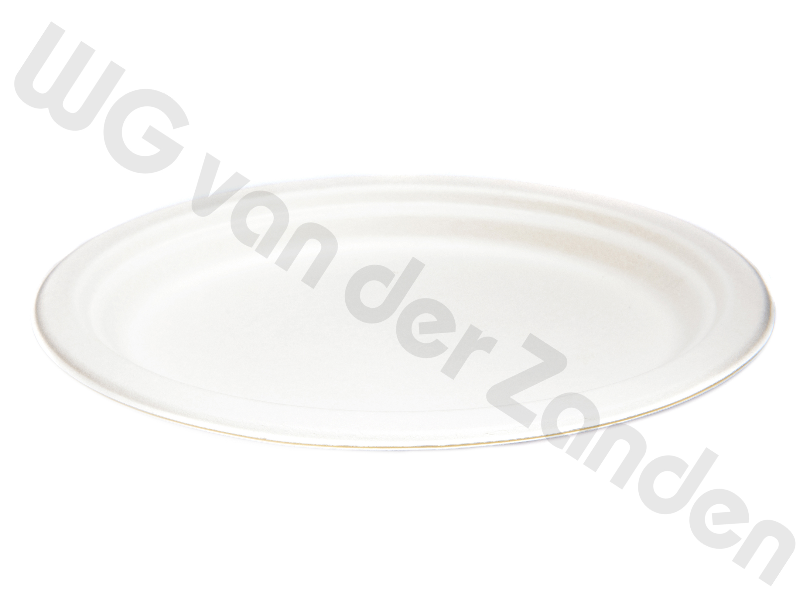 662407 PLATE DISPOSABLE BAGASSE OVAL 26.3X19CM