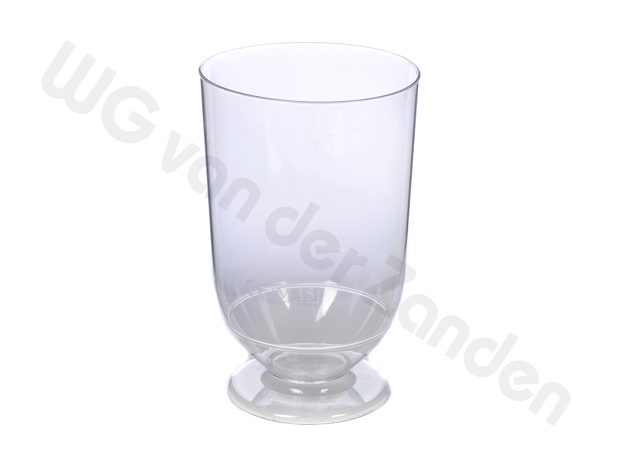 662840 GLASS WINE DISPOSABLE PLASTIC 18.5CL