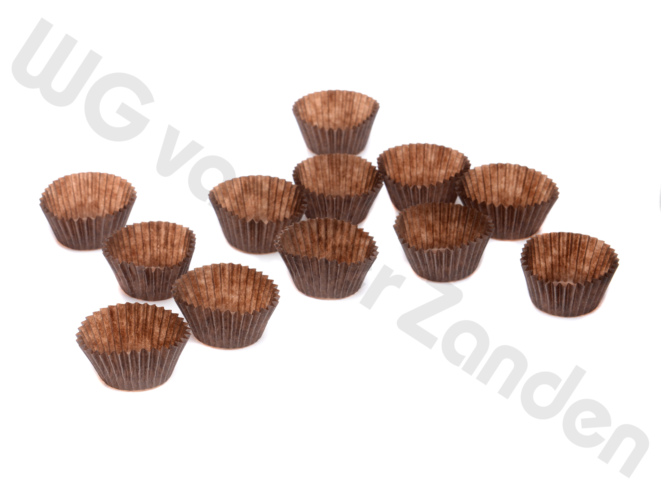 663002 BAKING CUP PAPER 25/17MM BROWN PETIT FOUR