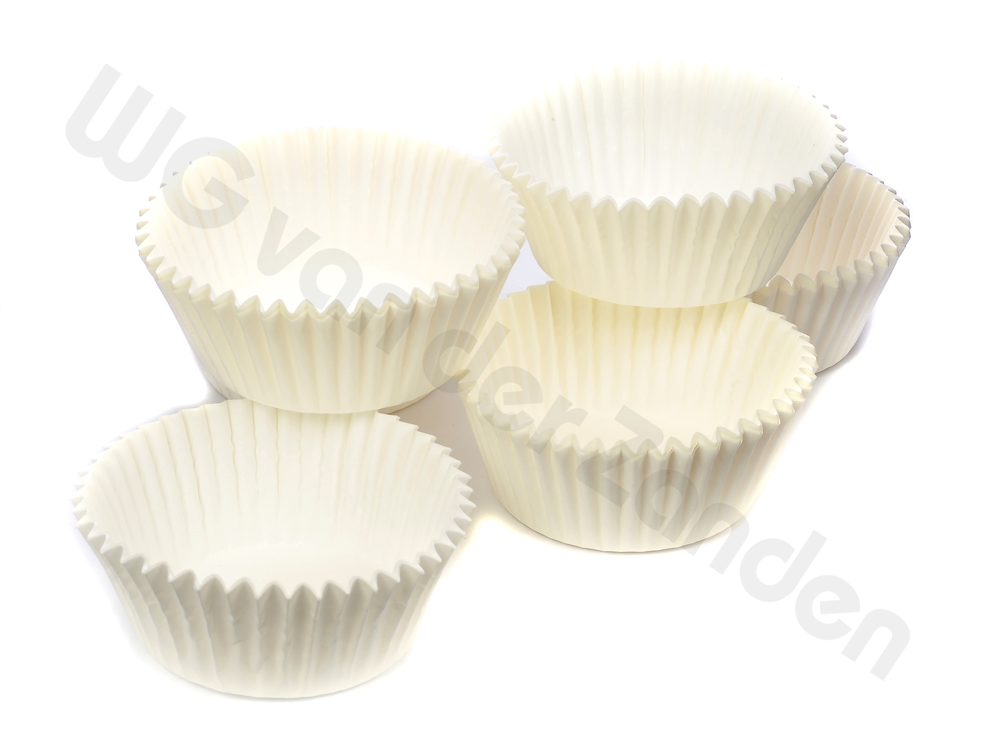 663006 BAKING CUP PAPER 50/27MM WHITE MUFFIN