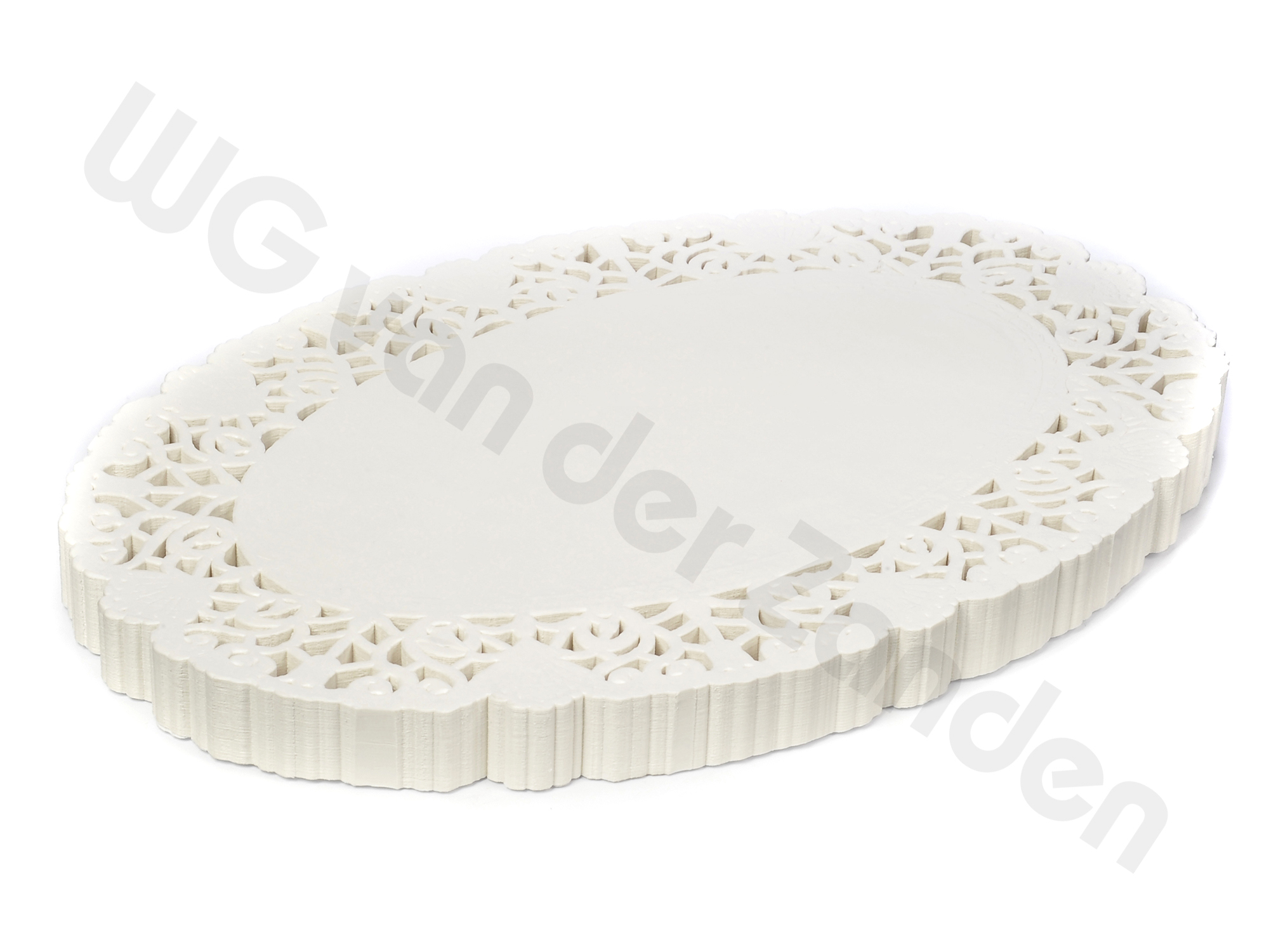 664100 DOILY LACE PAPER OVAL 16X22CM