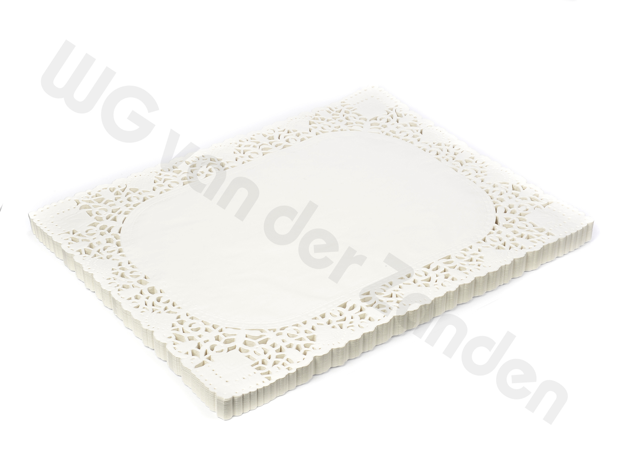 664200 DOILY LACE PAPER RECTANGULAR 14X24CM