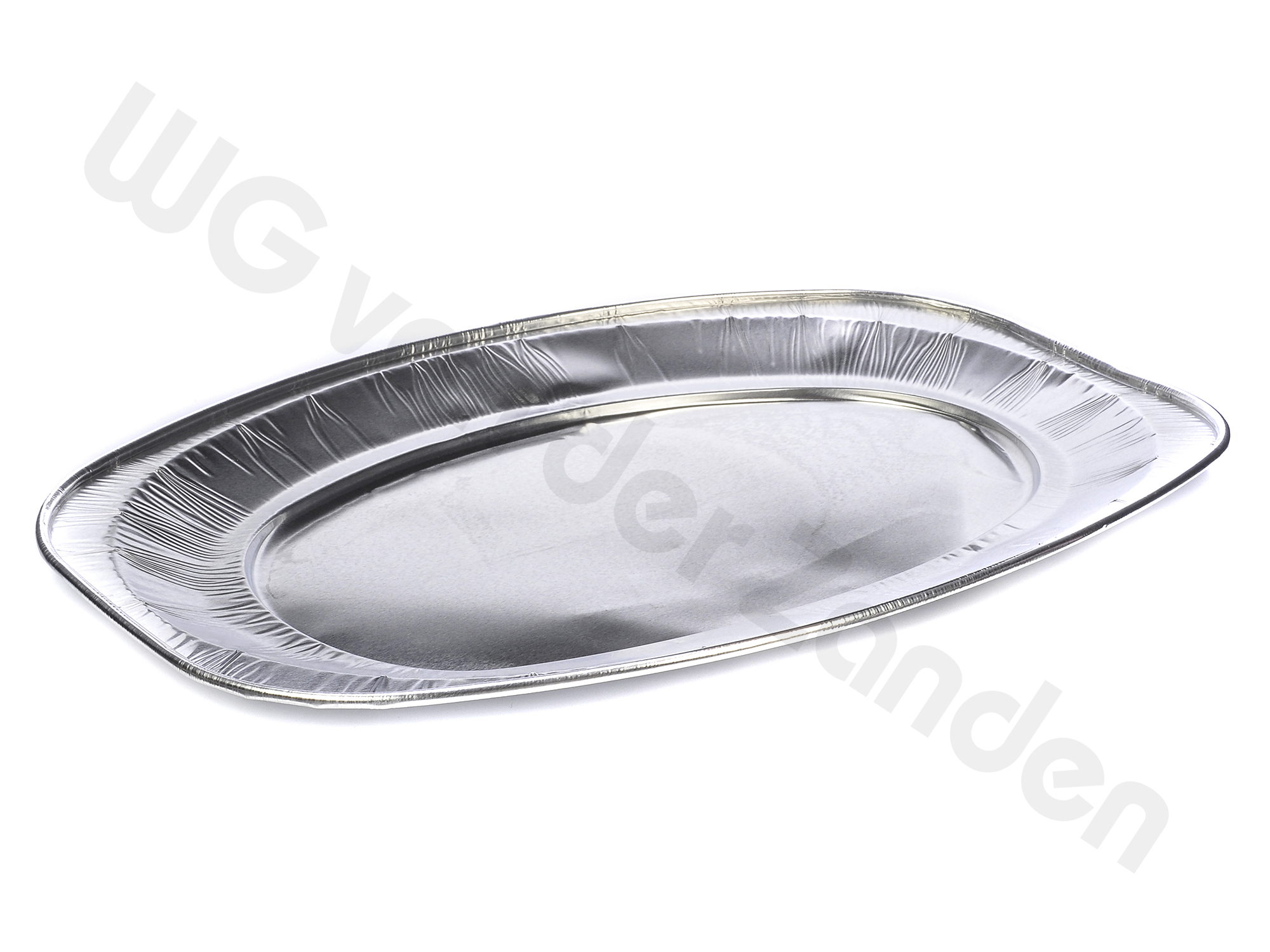 665000 PLATTER DISPOSABLE OVAL ALUMINIUM 35X24CM