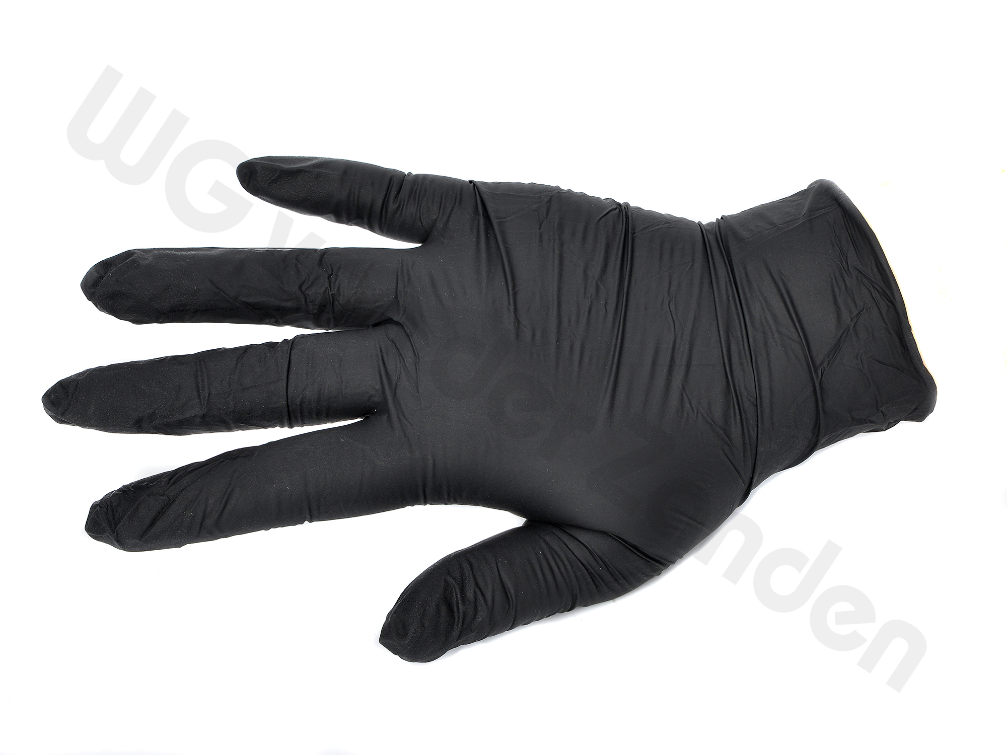 666527 GLOVES DISPOSABLE NITRILE BLACK POWDER FREE SIZE M