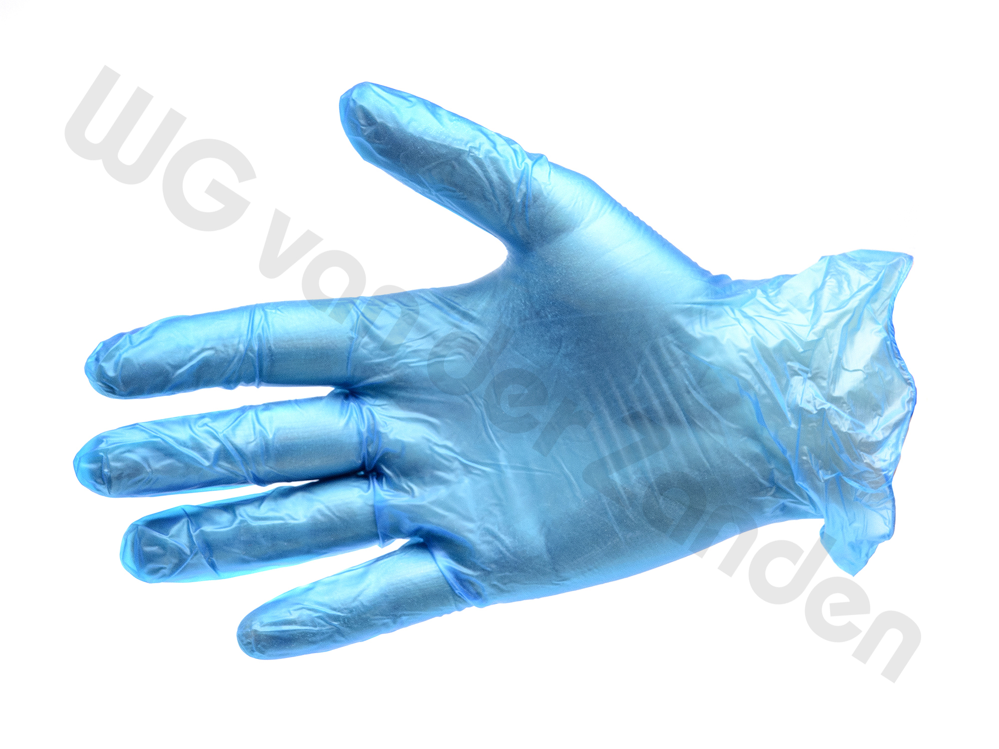 666566 GLOVES DISPOSABLE VINYL BLUE POWDERED SIZE S