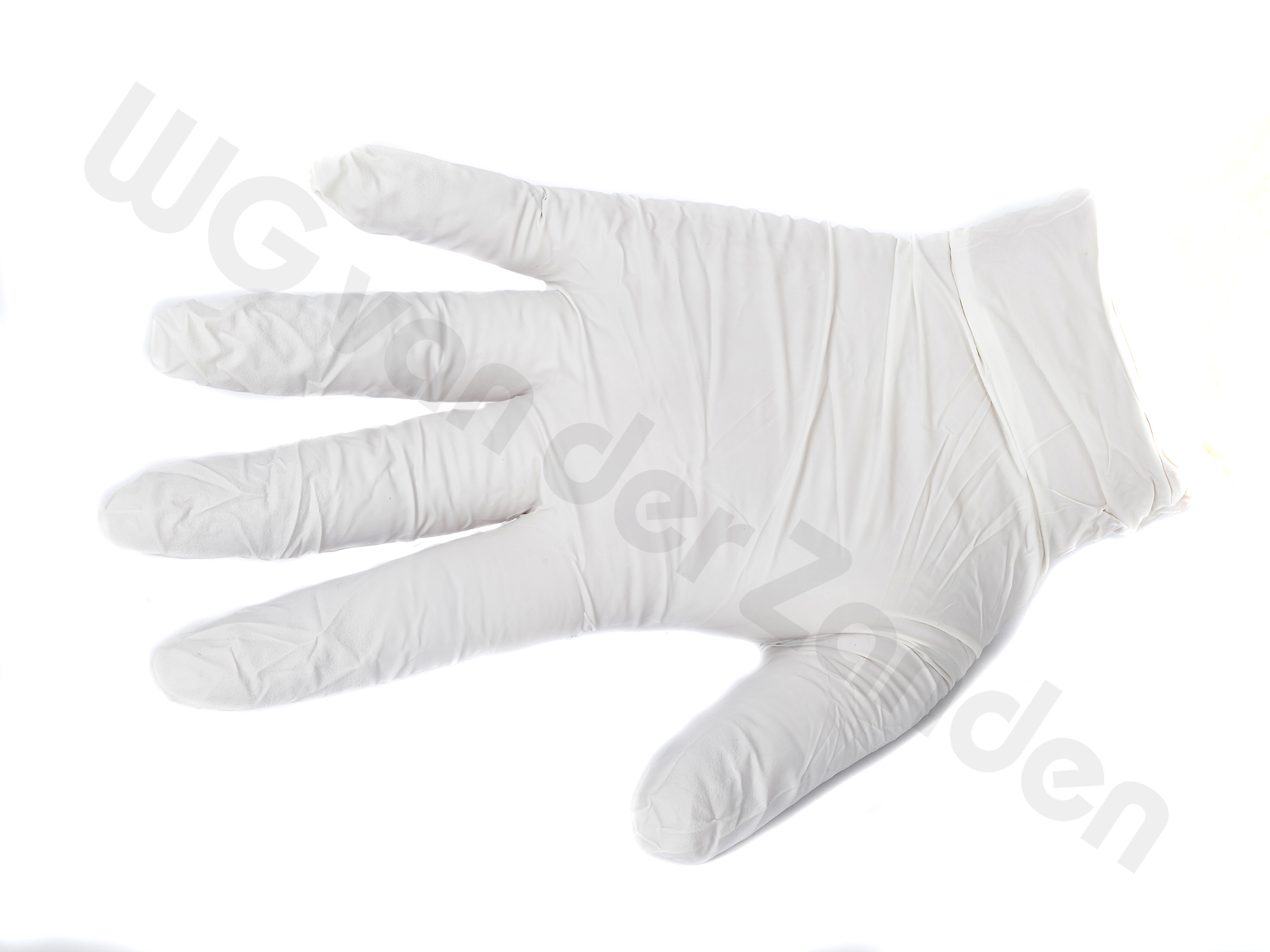 666576 GLOVES DISPOSABLE NITRILE WHITE POWDER FREE SIZE S