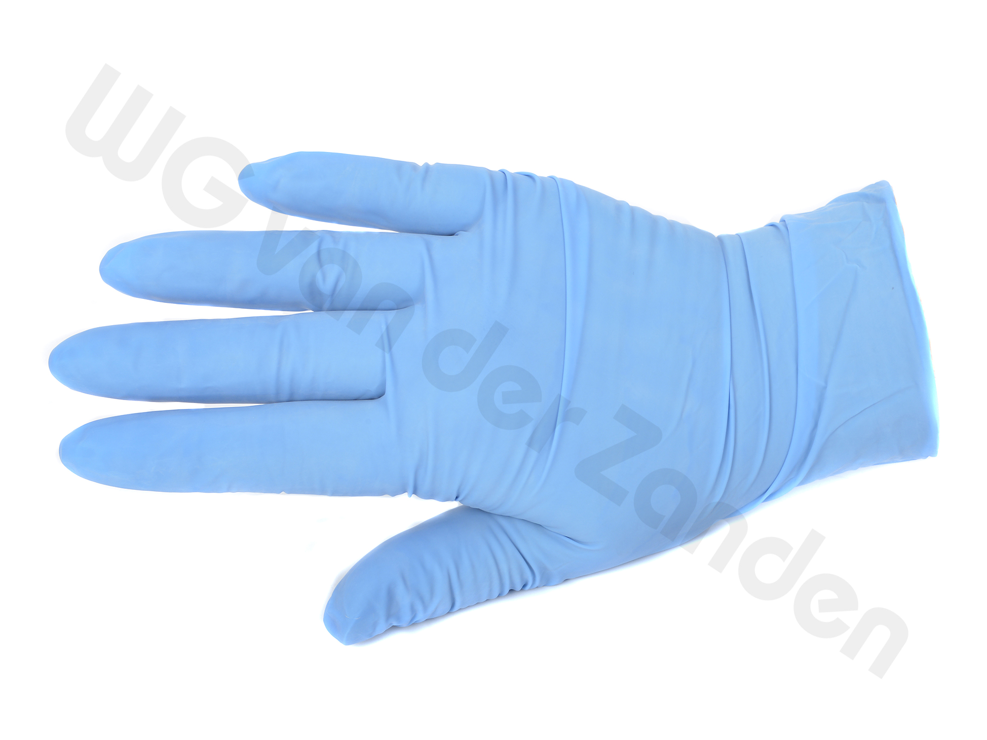 666585 HANDSCHOEN NITRIL BLAUW POEDERVRIJ MAAT S