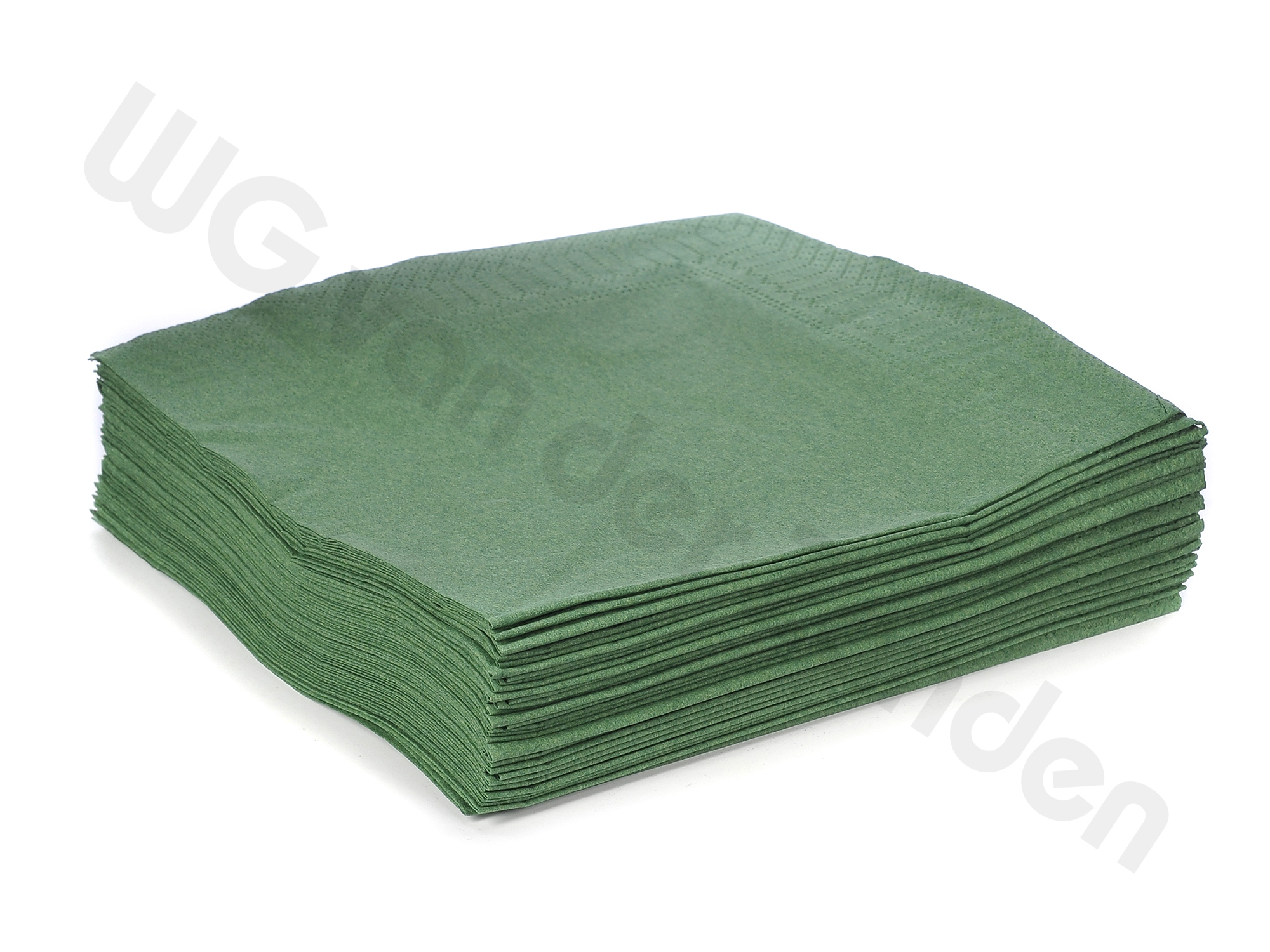 669407 NAPKIN DARK GREEN 33X33CM 2-PLY