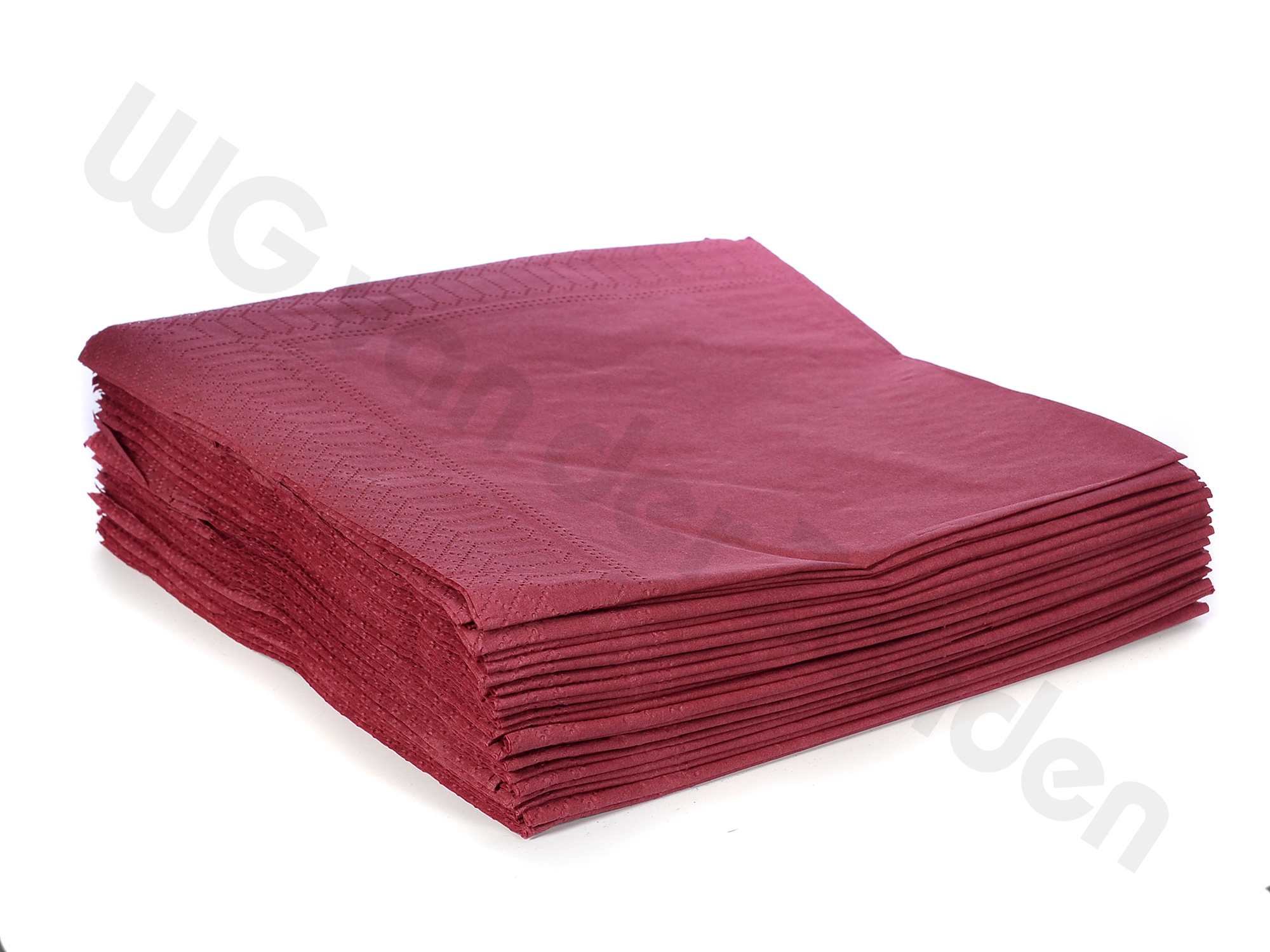 669413 NAPKIN BURGUNDY 33X33CM 2-PLY