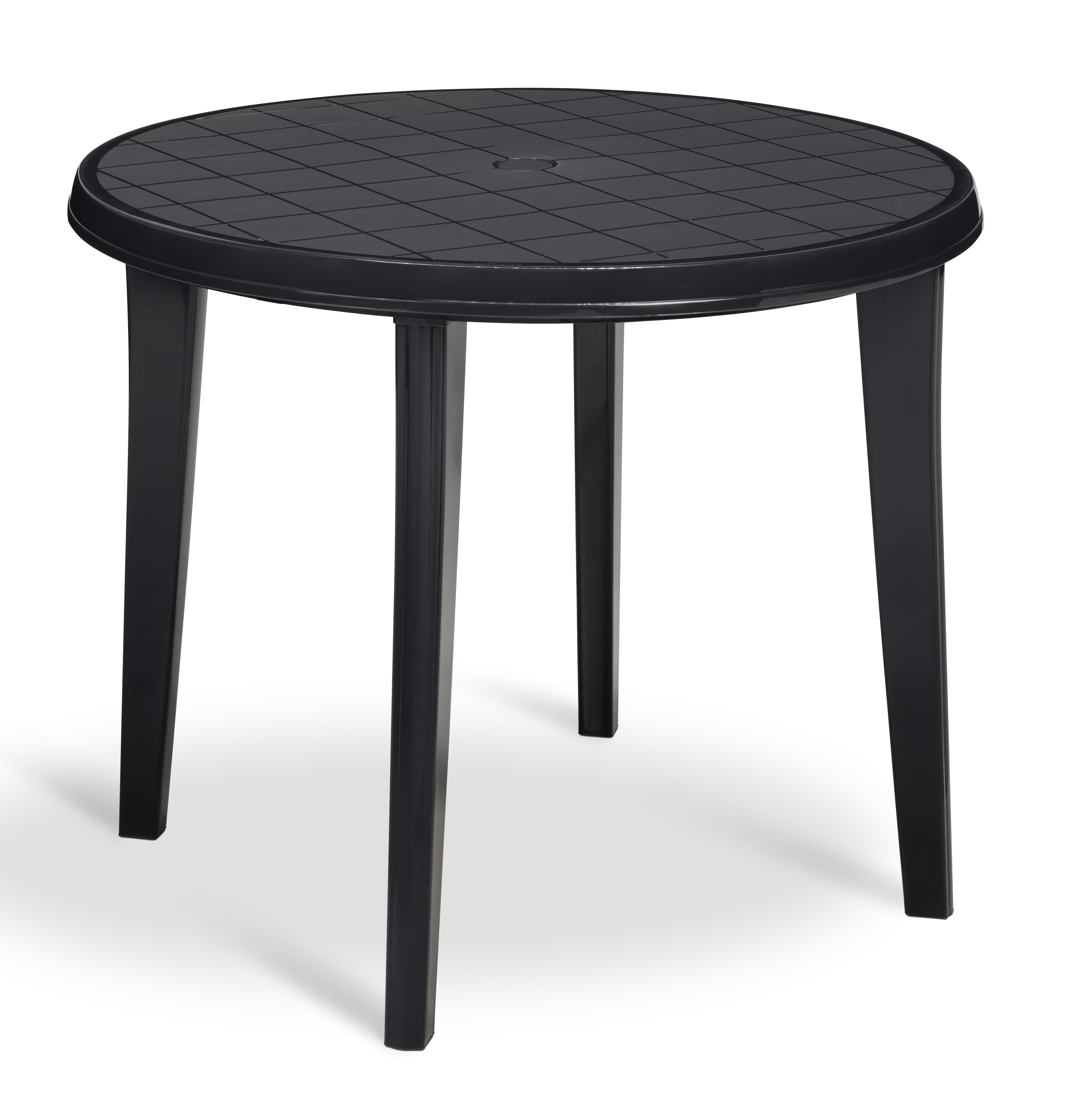 770015 TABLE OUTDOOR PLASTIC GREY 90CMØ JARDIN