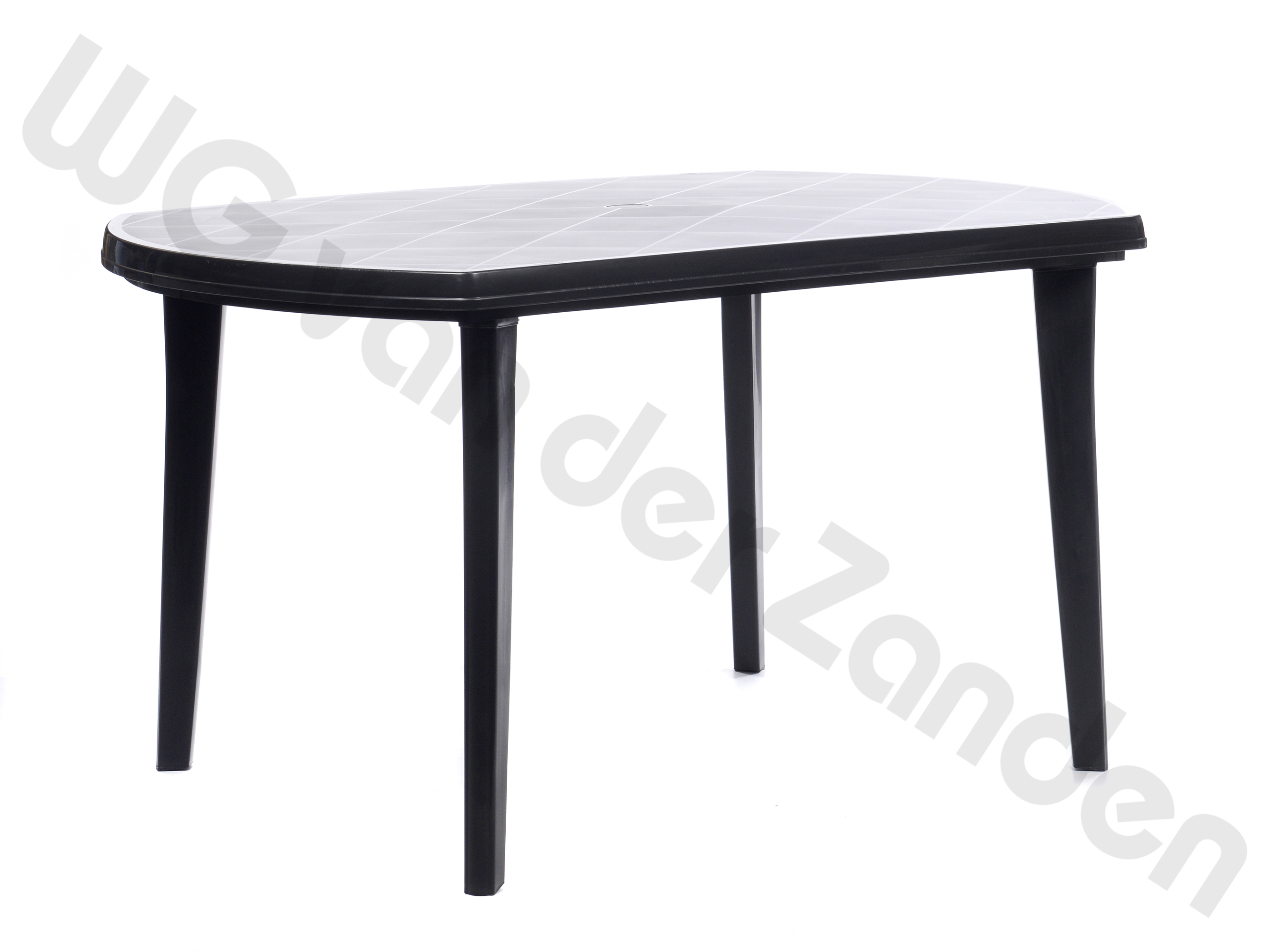 770069 TABLE OUTDOOR PLASTIC GREY  OVAL 140X90CM JARDIN