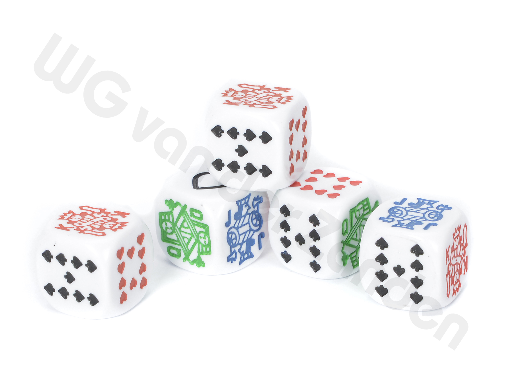 770110 POKER STENEN SET / 5