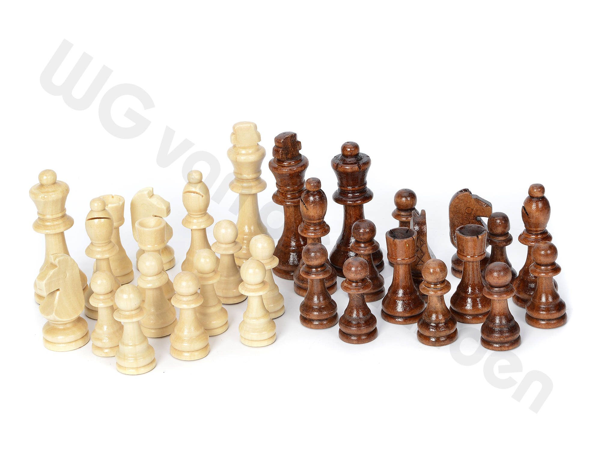 770132 CHESS PIECES SET WOOD