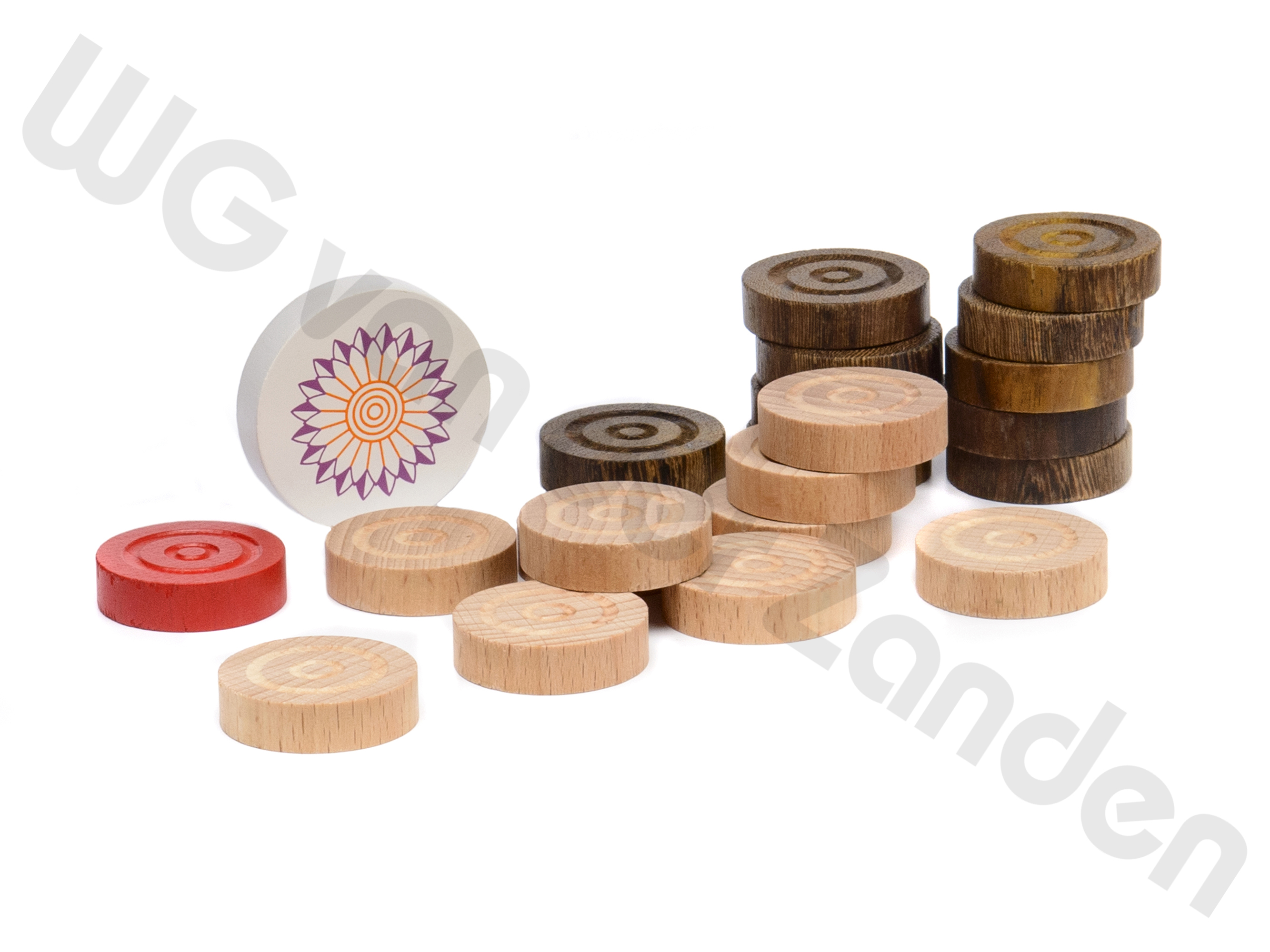 770216 CARROM SPARE COINS AND STRIKER SET