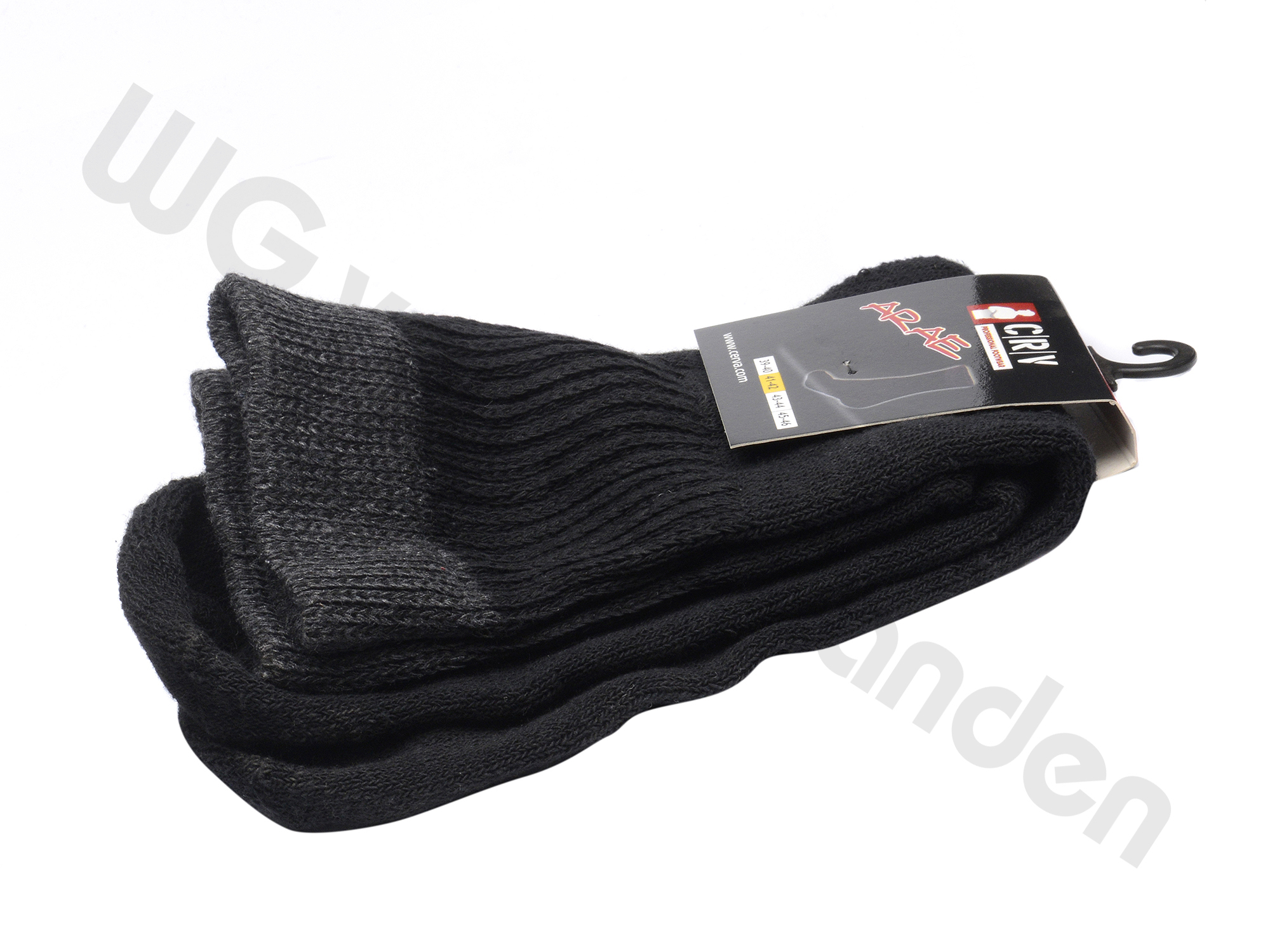 880622 WORK SOCKS BLACK SIZE 39-40