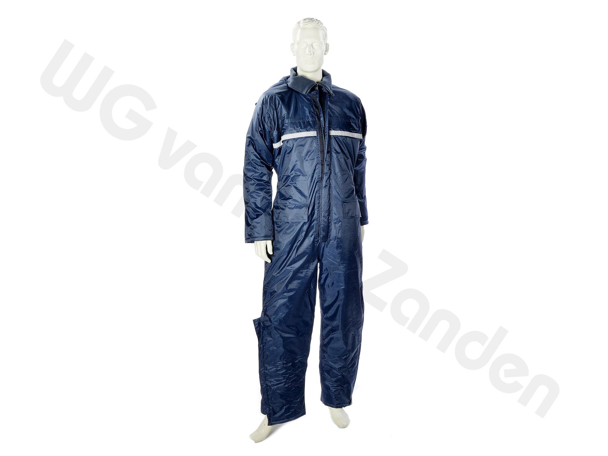 887000 WINTEROVERALL POLYESTER M.REFLECTIESTREEP MAAT S