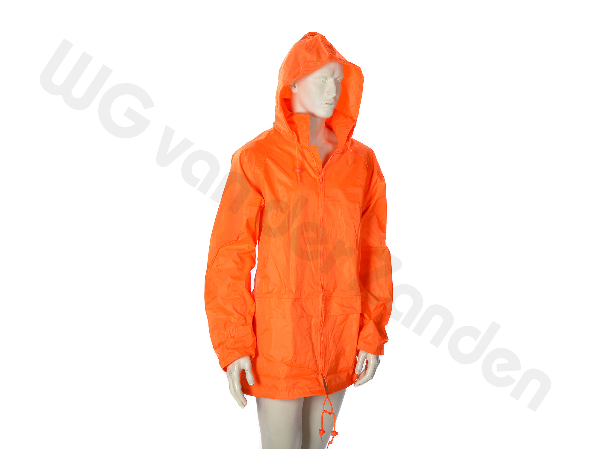 889020 RAIN COAT ORANGE POLYESTER / PVC COATED SIZE S