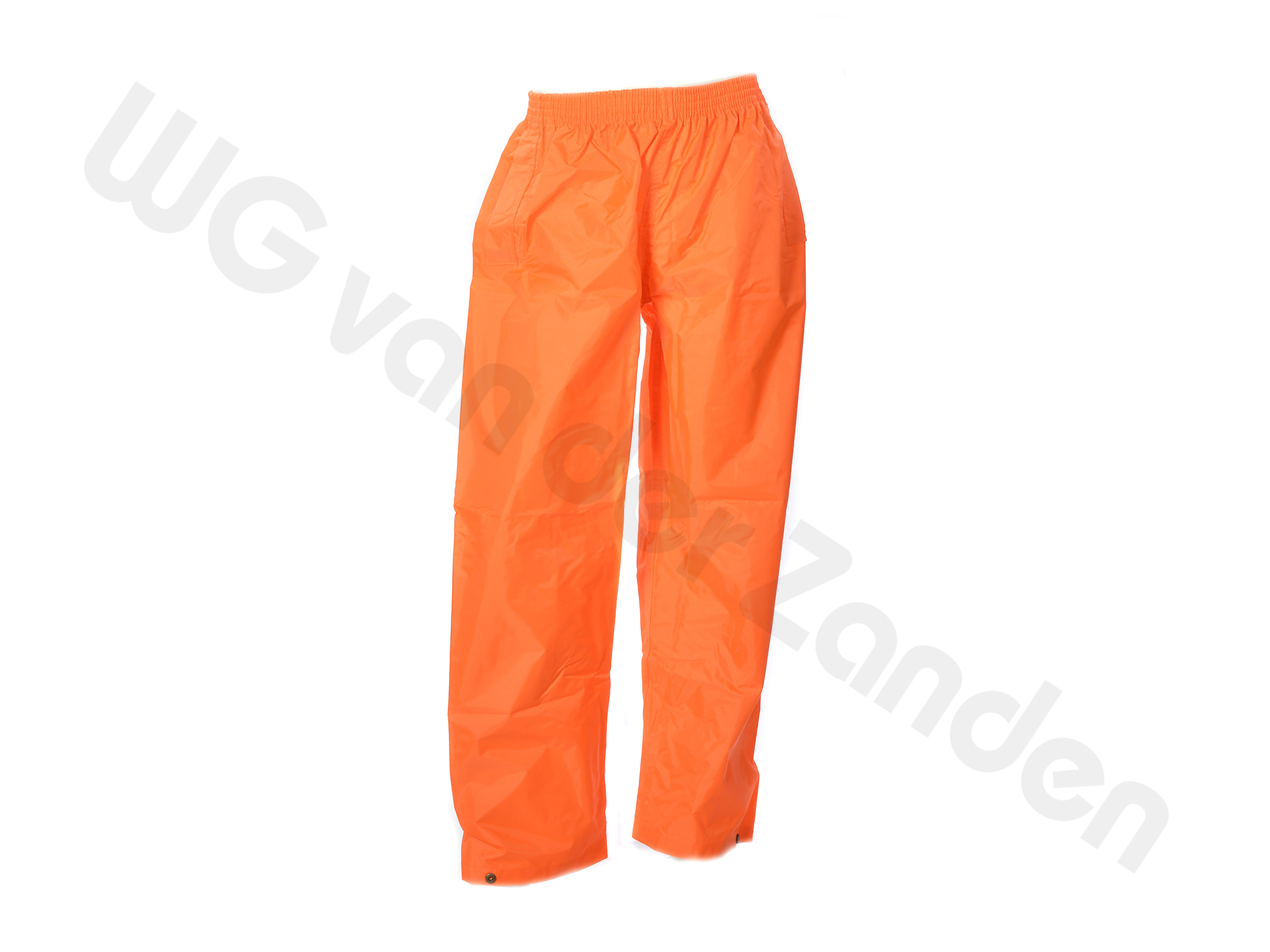 889021 RAIN TROUSERS ORANGE POLYESTER / PVC COATED SIZE S