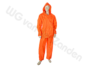 889040 RAIN SUIT ORANGE POLYESTER / PVC COATED SIZE S