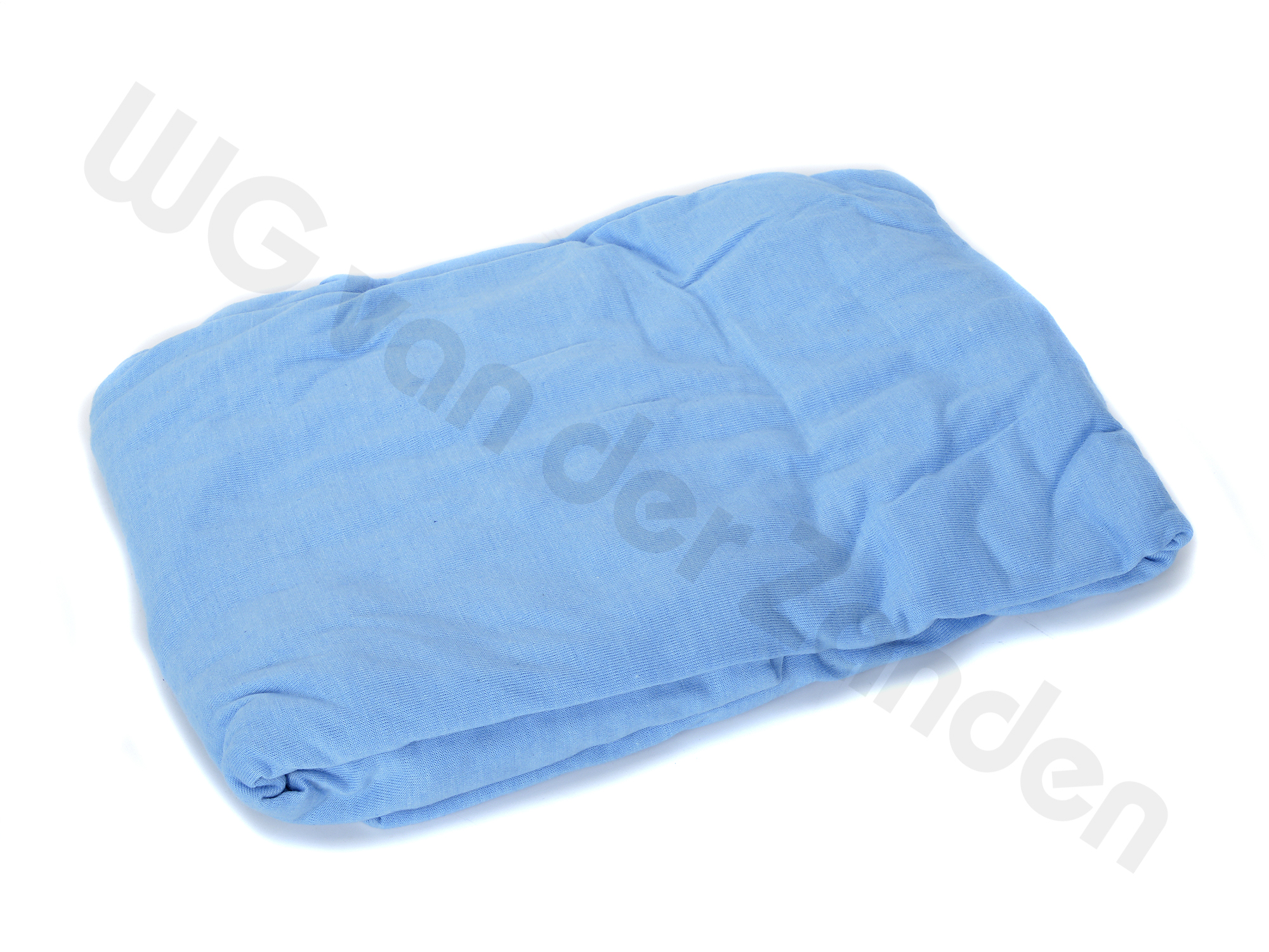 090210 FITTED BED SHEET JERSEY BLUE 90X200(+15)CM
