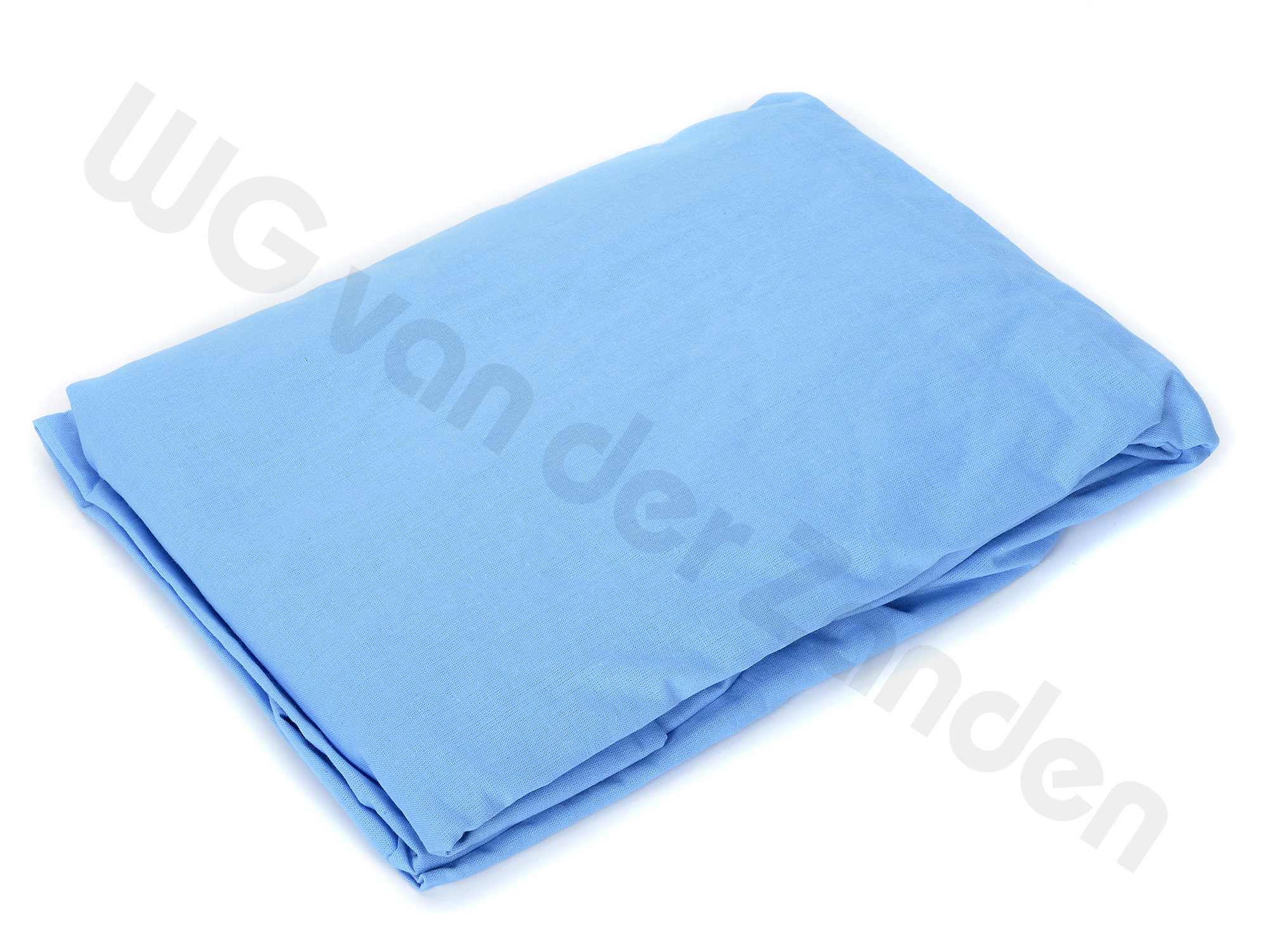 090230 FITTED BED SHEET 100% COTTON BLUE 90X200(+15)CM