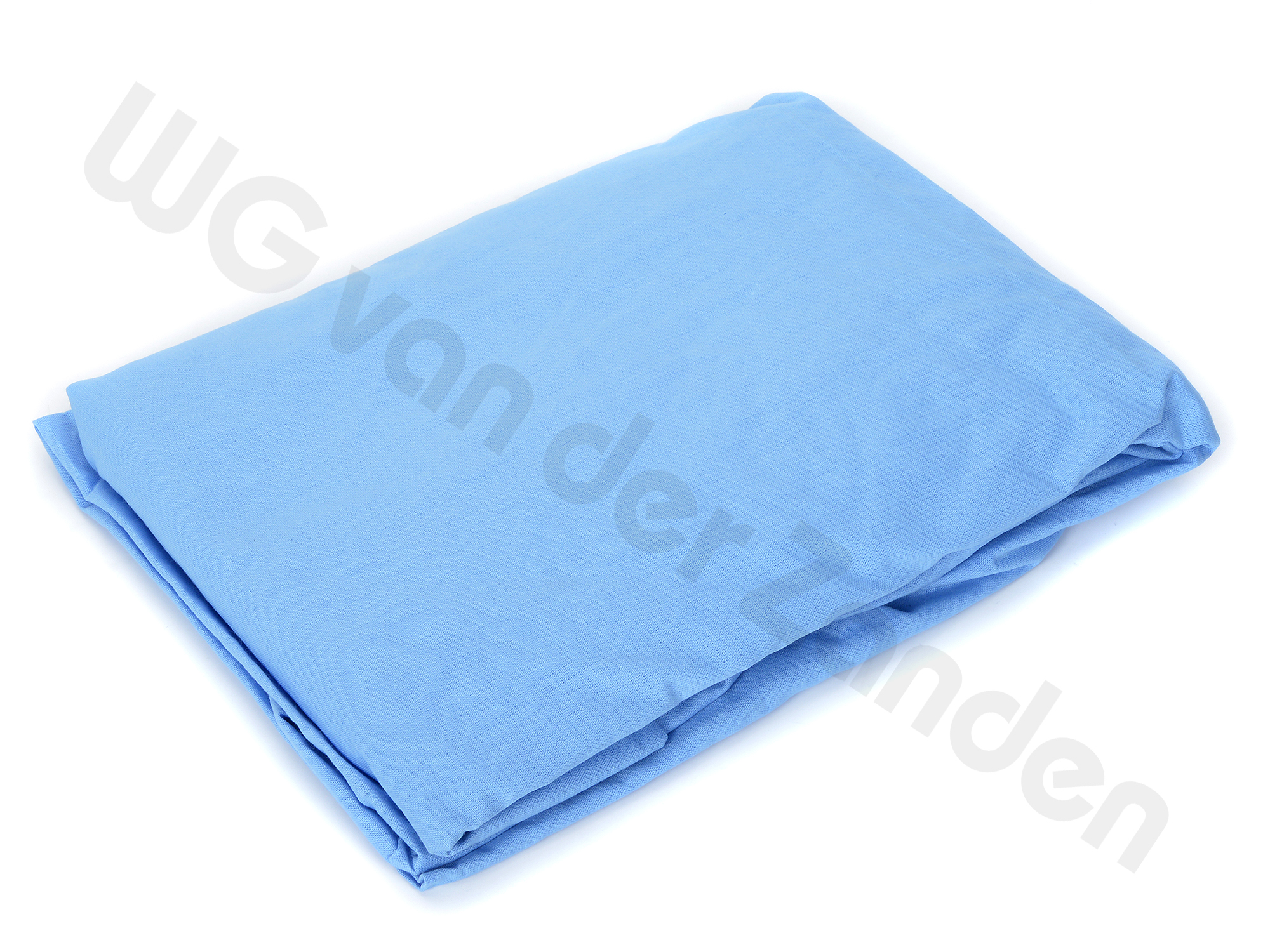 090230 HOESLAKEN 100% KATOEN BLAUW 90X200(+15) CM