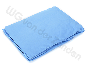 090232 FITTED BED SHEET 100% COTTON BLUE 140X200(+15)CM
