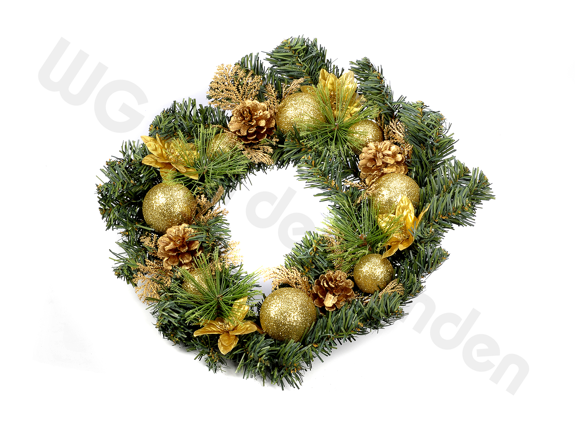 980485 XMAS WREATH WALL DECO 34CM