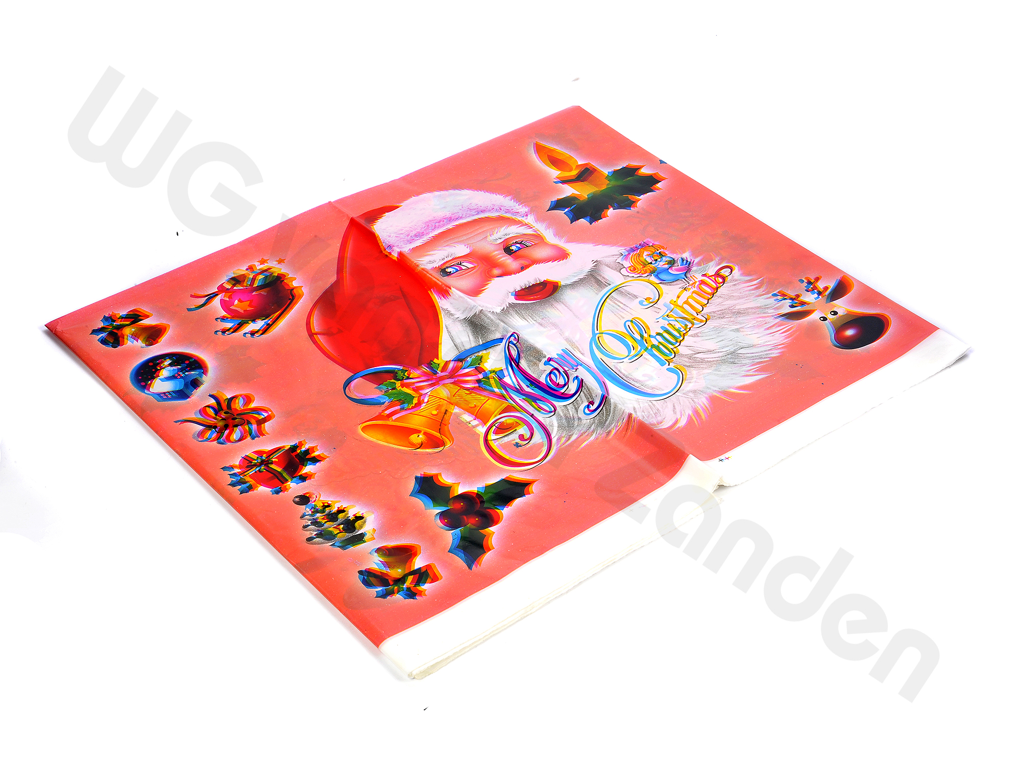 980557 XMAS TABLE CLOTH PLASTIC 180X120CM