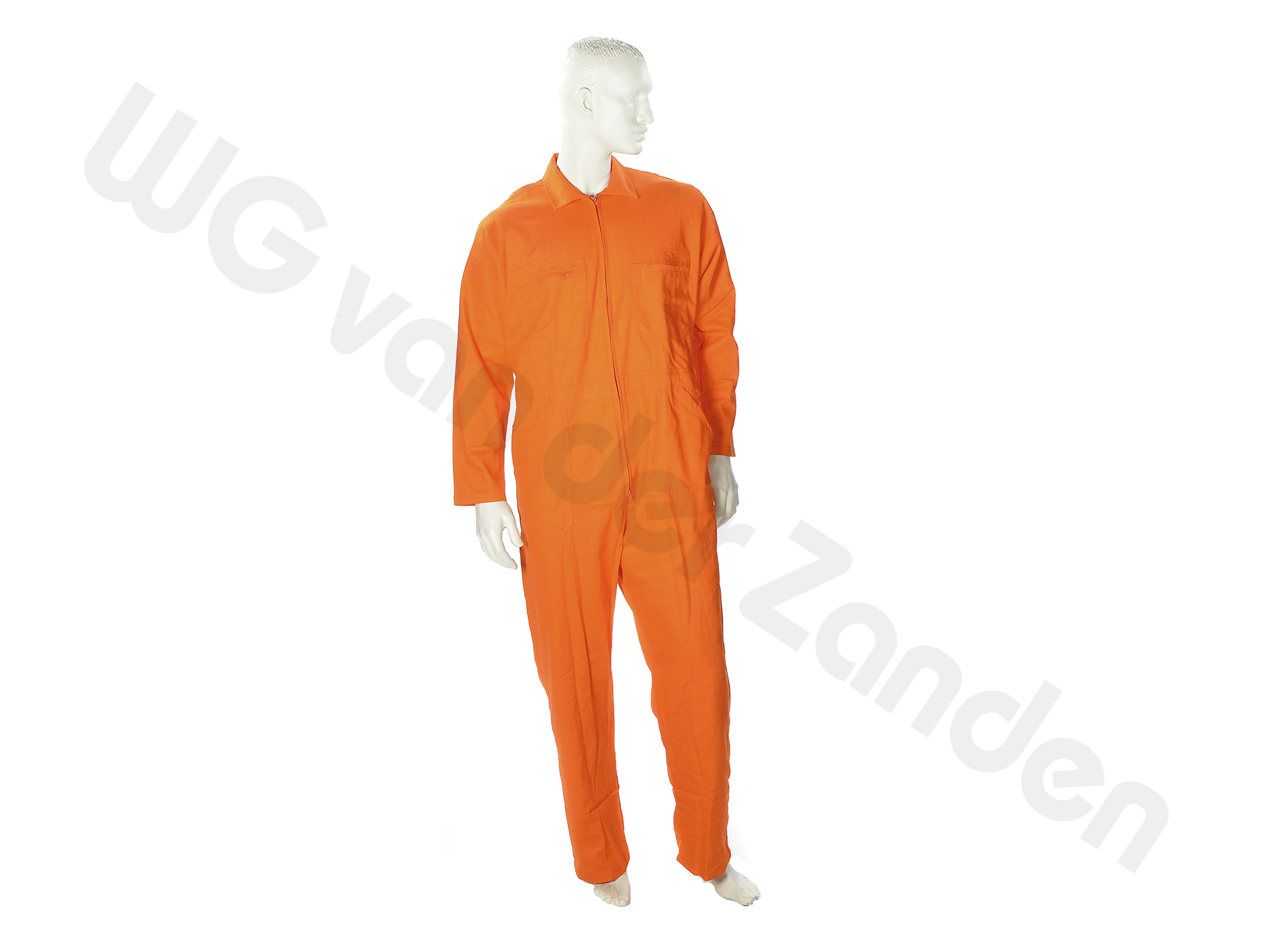 991000 BOILER SUIT 100% COTTON FASTENER ORANGE SIZE 46/48 S