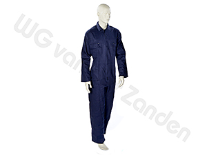 992000 BOILER SUIT 100% COTTON FASTENER BLUE SIZE 46/48 S