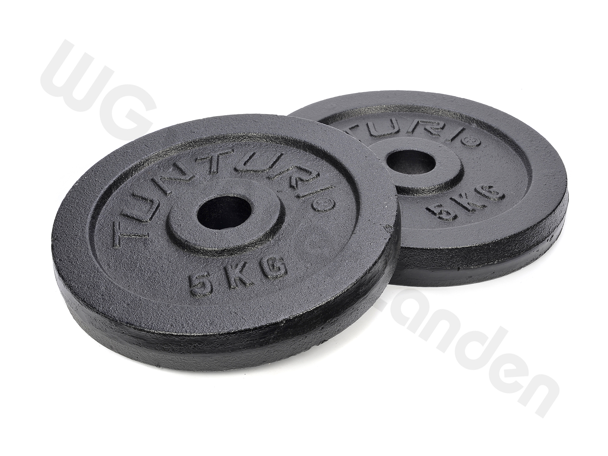 995504 FITNESS BARBELL WEIGHT DISC 2 X 2.5KGS TUNTURI