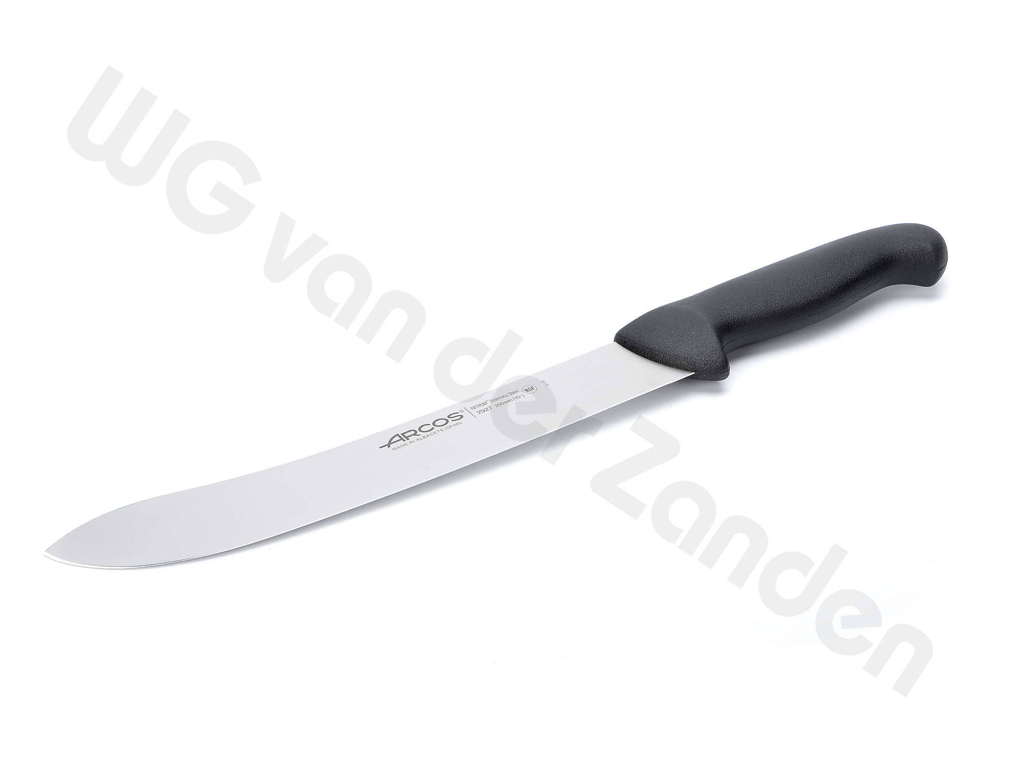 BP1073 BUTCHER KNIFE 25CM BLACK HANDLE ARCOS